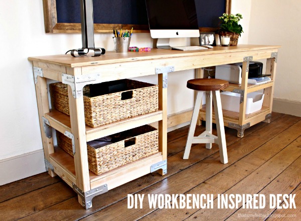15 DIY Desks That Really Work For Your Home Office - Home Office Design, Home office, diy home office, DIY Desks, DIY Desk Organizers, DIY Desk