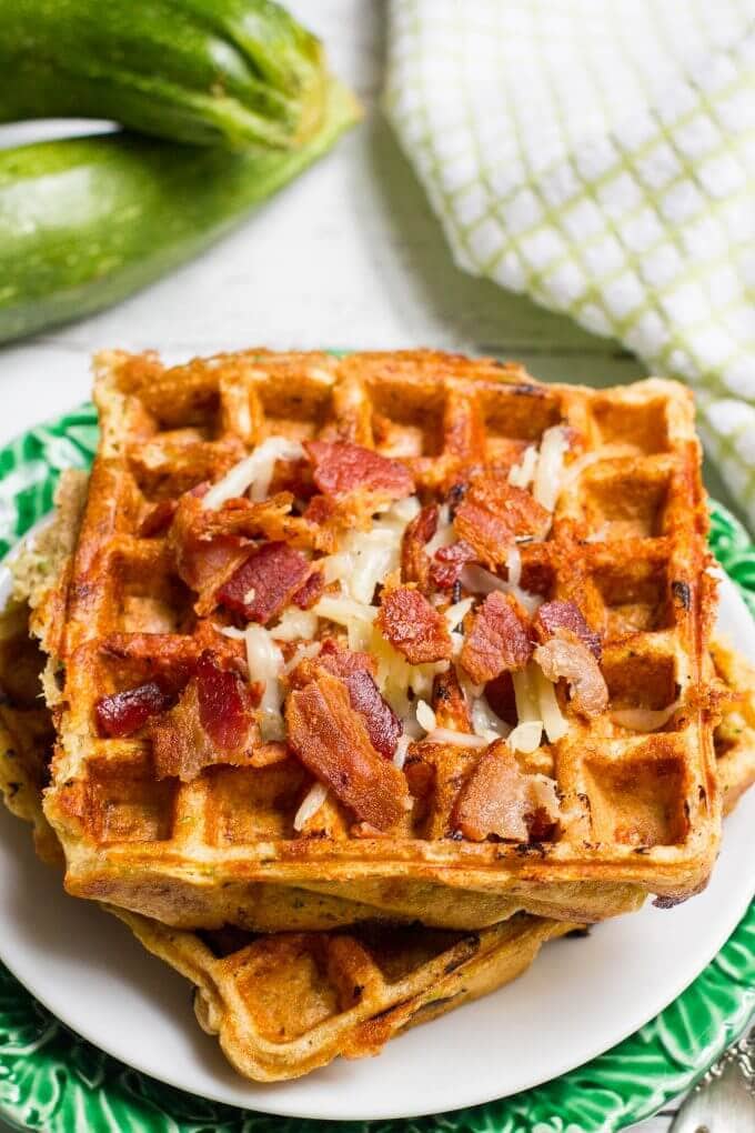 zucchini cheddar waffles + Top 50 Easter Brunch Recipes that will please every guest on your list!