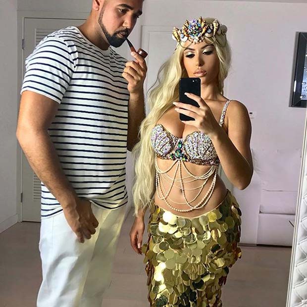 Mermaid and Sailor Costumes for Halloween Costume Ideas for Couples