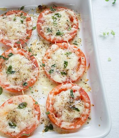 baked parmesan tomatoes | 25+ Delicious Vegetable Side Dishes