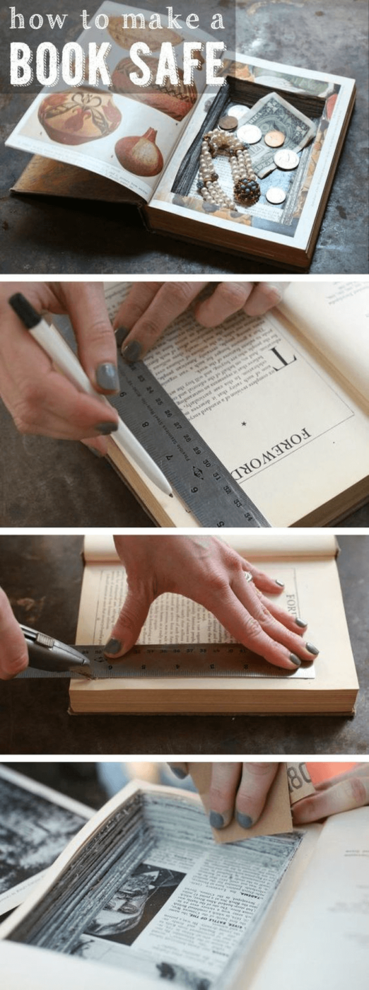 14 Unique DIY Project Ideas to Repurpose Old Books - Repurpose Old Books, Repurpose, old books, diy Repurpose Old Magazines, diy Repurpose Old Books, diy Repurpose, diy books