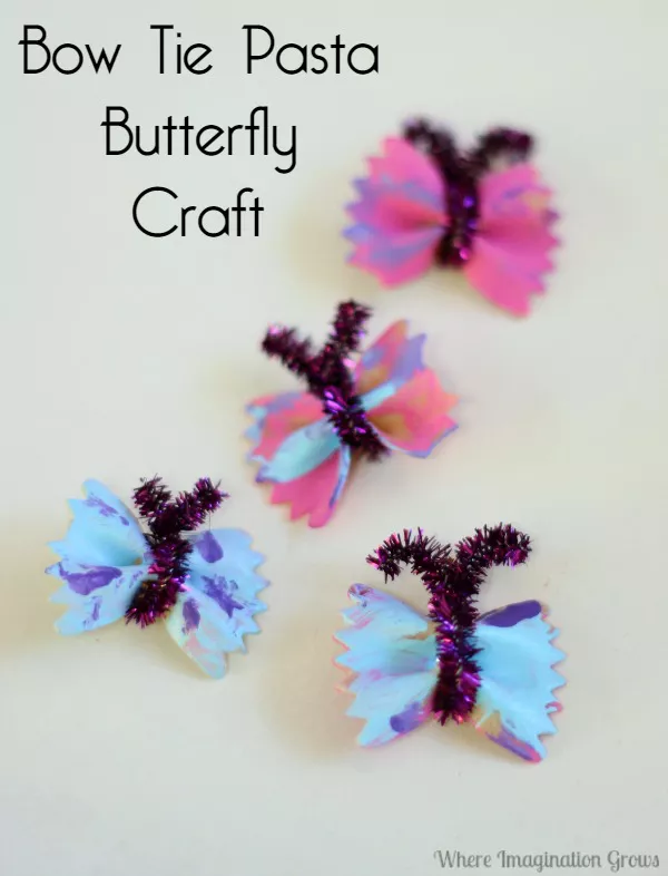 bow tie pasta butterfly craft