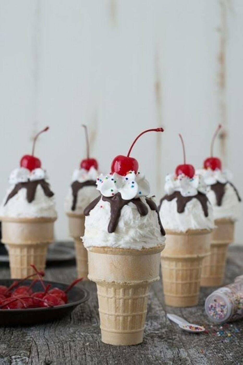 Whimsical Dessert Ideas Cupcake in Icecream Cone