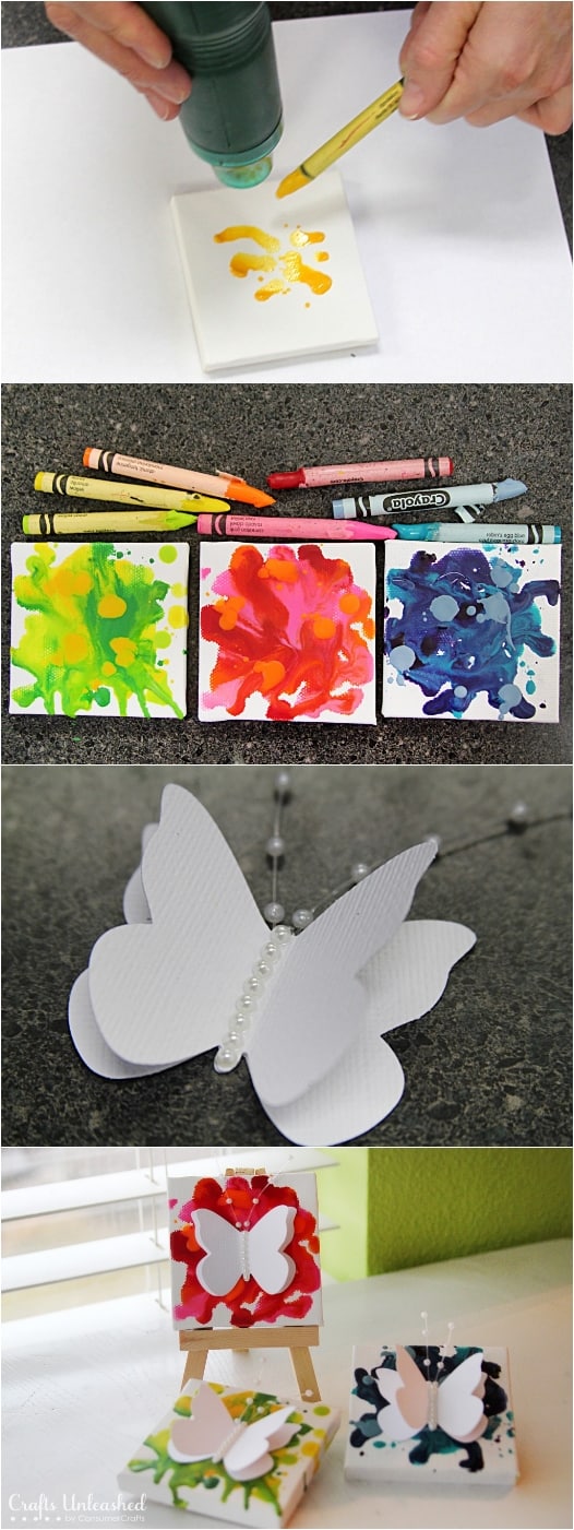 13 Cool Melted Crayon Crafts - Melted Crayon Crafts, Melted Crayon Craft, diy Melted Crayon