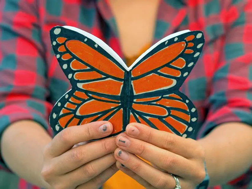 monarch butterfly paper notebook