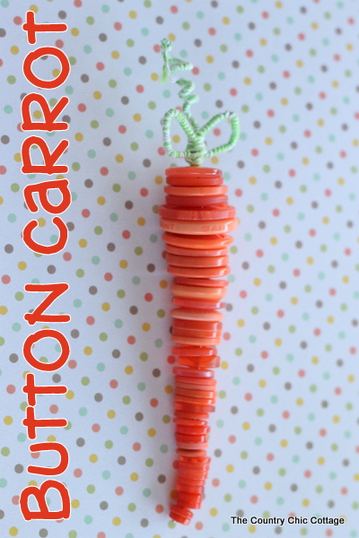 How to Make a Button Carrot from The Country Chic Cottage