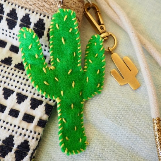 Cactus keychain