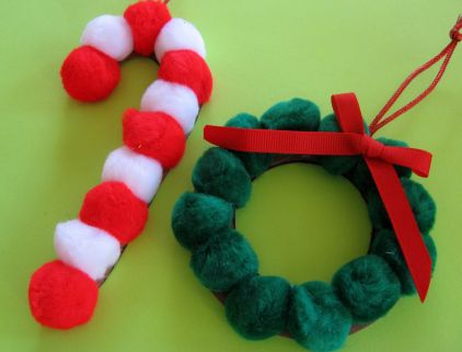 candy cane ornament | 25+ ornaments kids can make