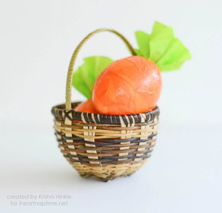 carrot cascarone + 25 Easter Crafts for Kids - Fun-filled Easter activities for you and your child to do together!
