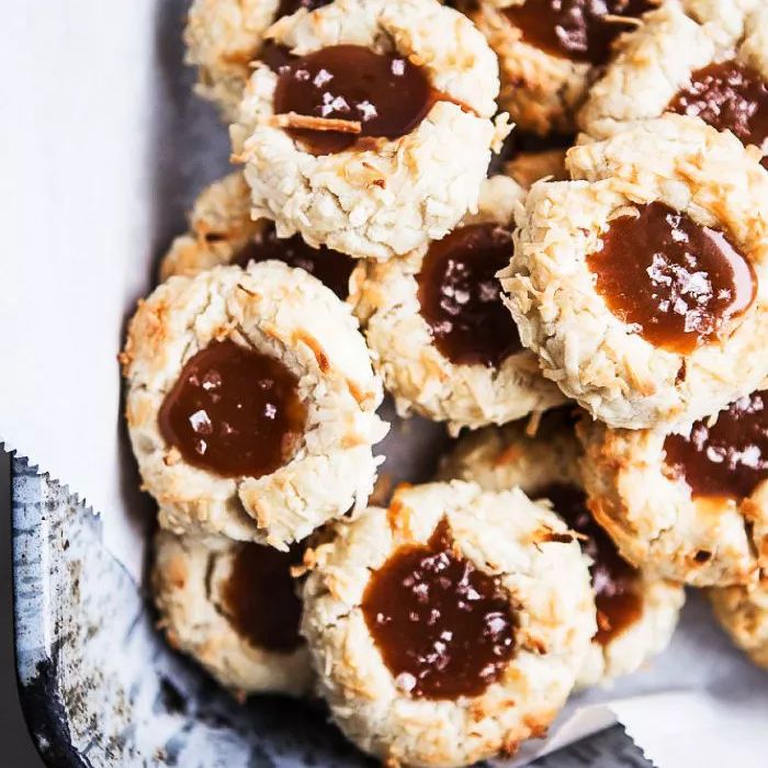 Coconut Thumbprint Cookies with Salted Caramel—Things to Bake When You're Bored
