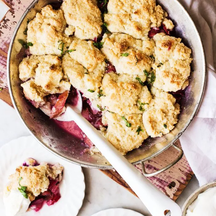 Rhubarb Mint Cobbler—Things to Bake When You're Bored