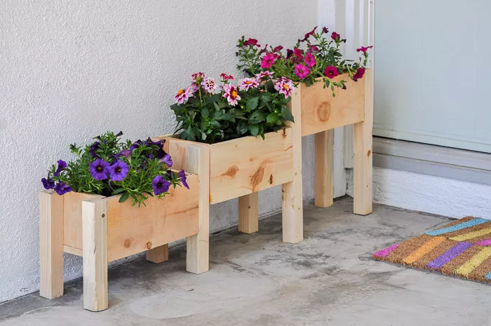 DIY planter boxes under $10