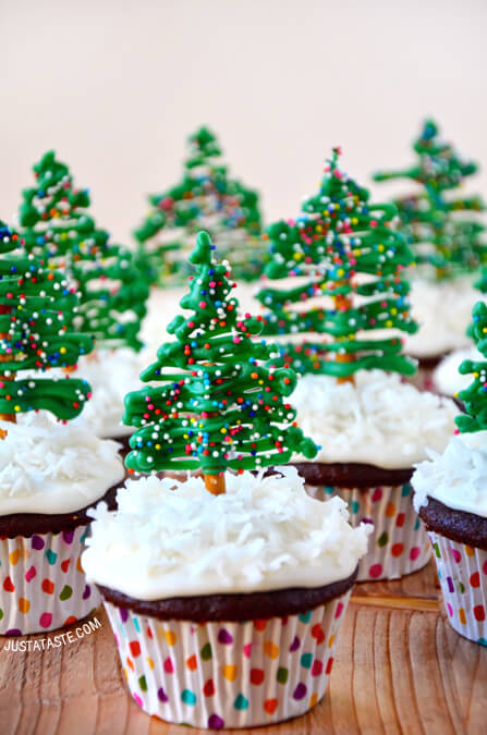 Christmas tree cupcake | 25+ Cute Christmas Treats