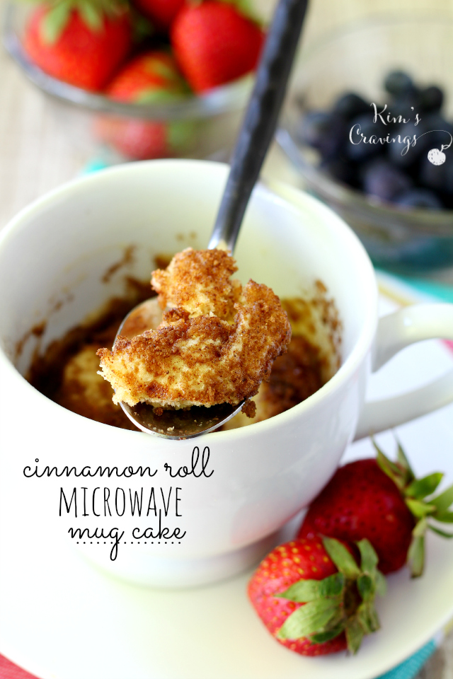 cinnamon roll microwave mug cake | 25+ mug cakes