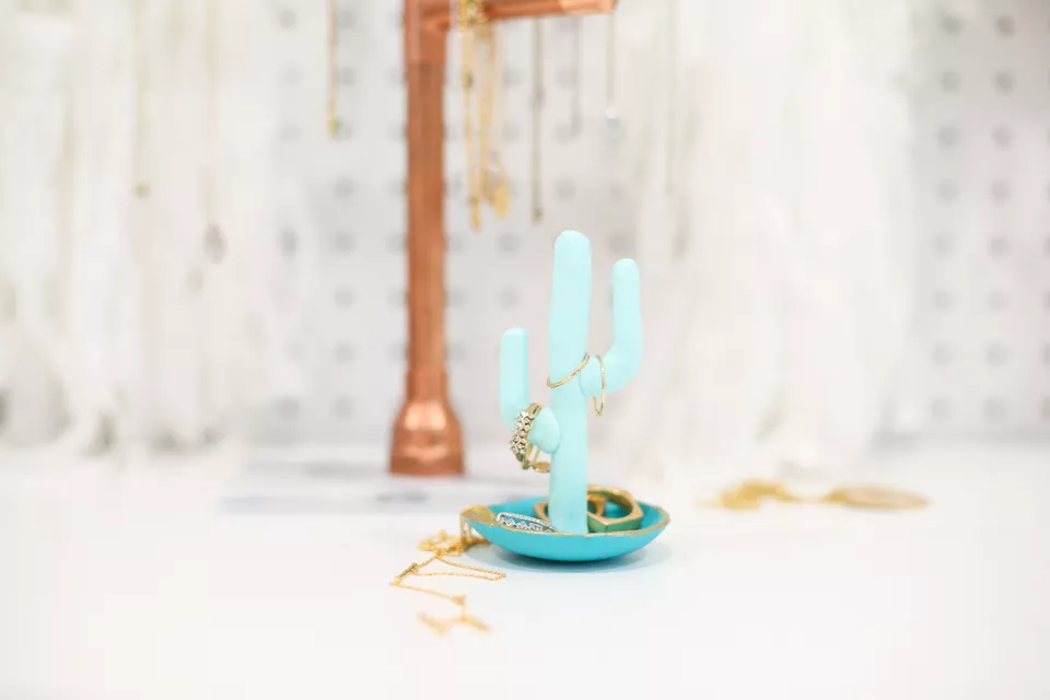  
DIY Clay Cactus Ring Holder from The Spruce