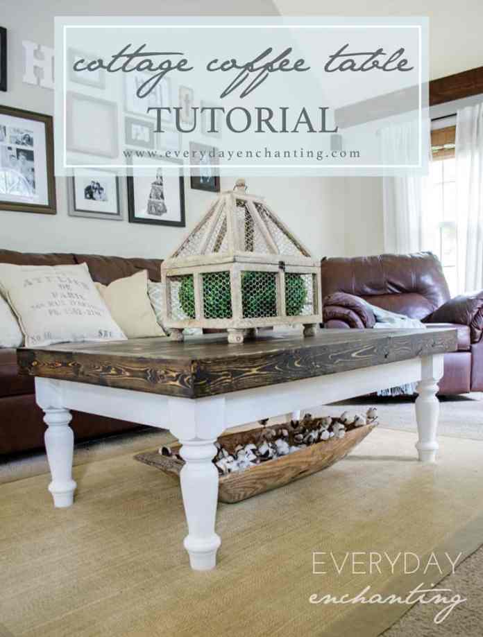 DIY Cottage Coffee Table