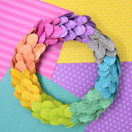 Colorful Paper Wreath