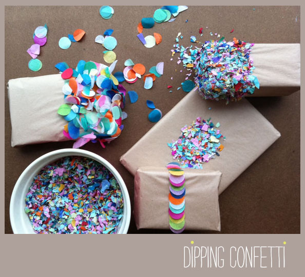 confetti gift wrap