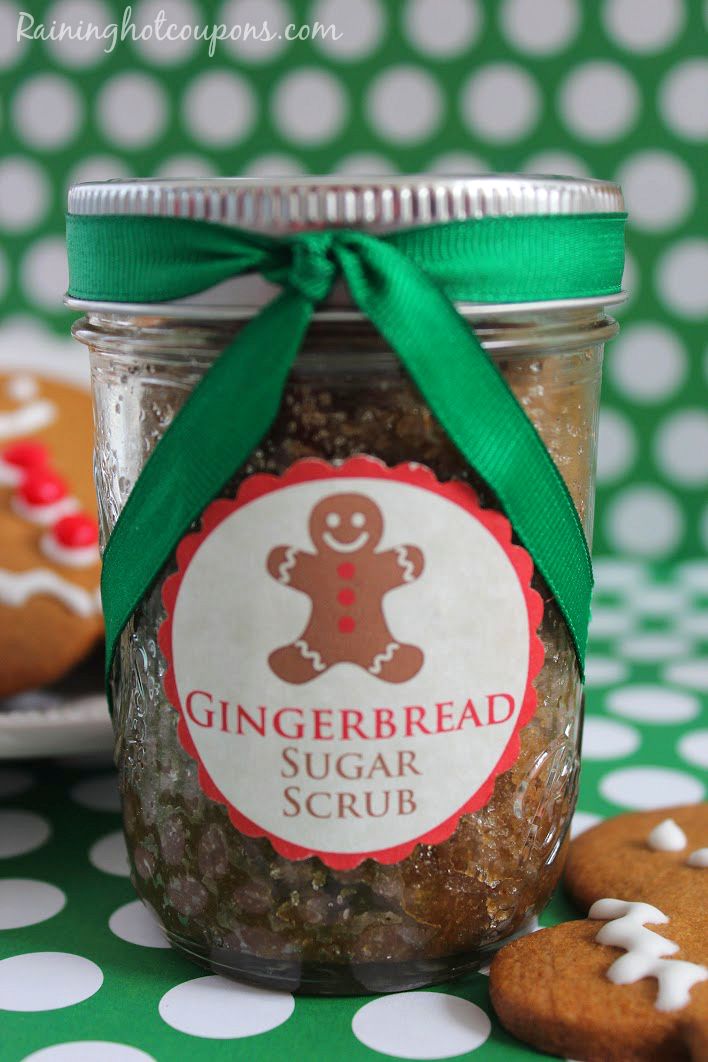 gingerbread sugar scrub Gingerbread Sugar Scrub + FREE Printable Gift Tag