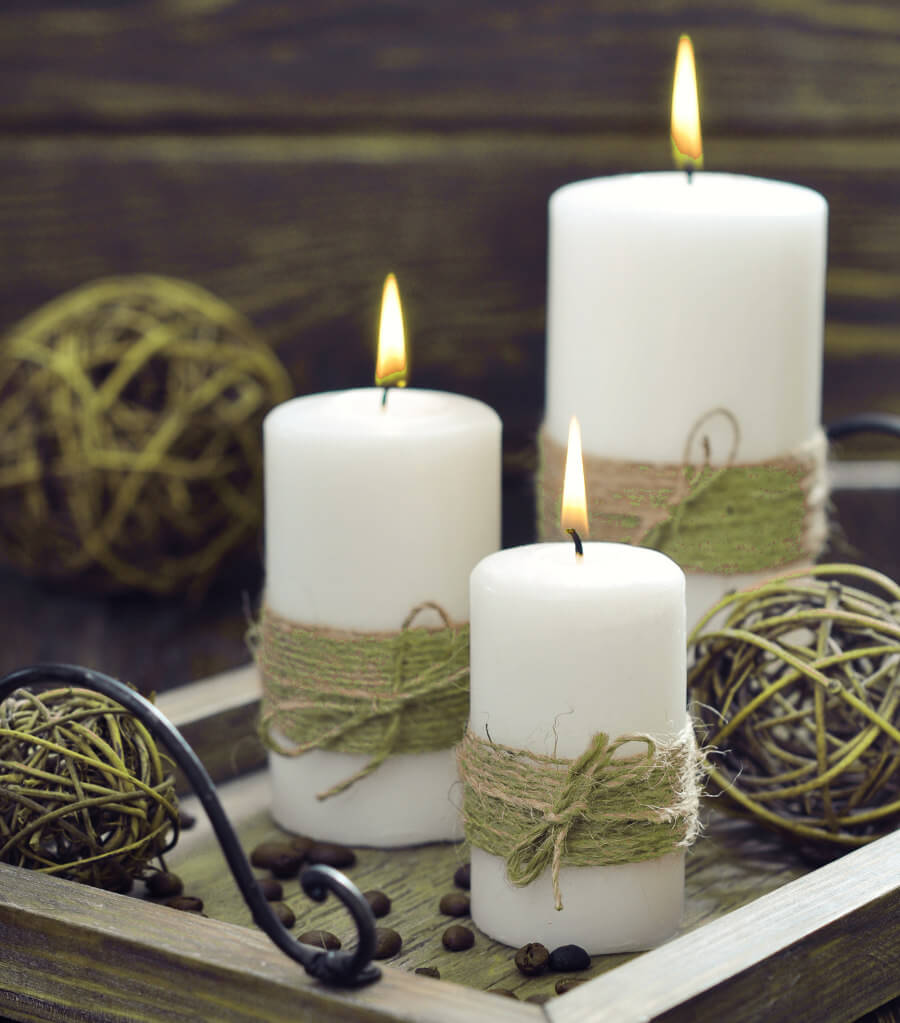 Vintage Decorated Candle Ideas