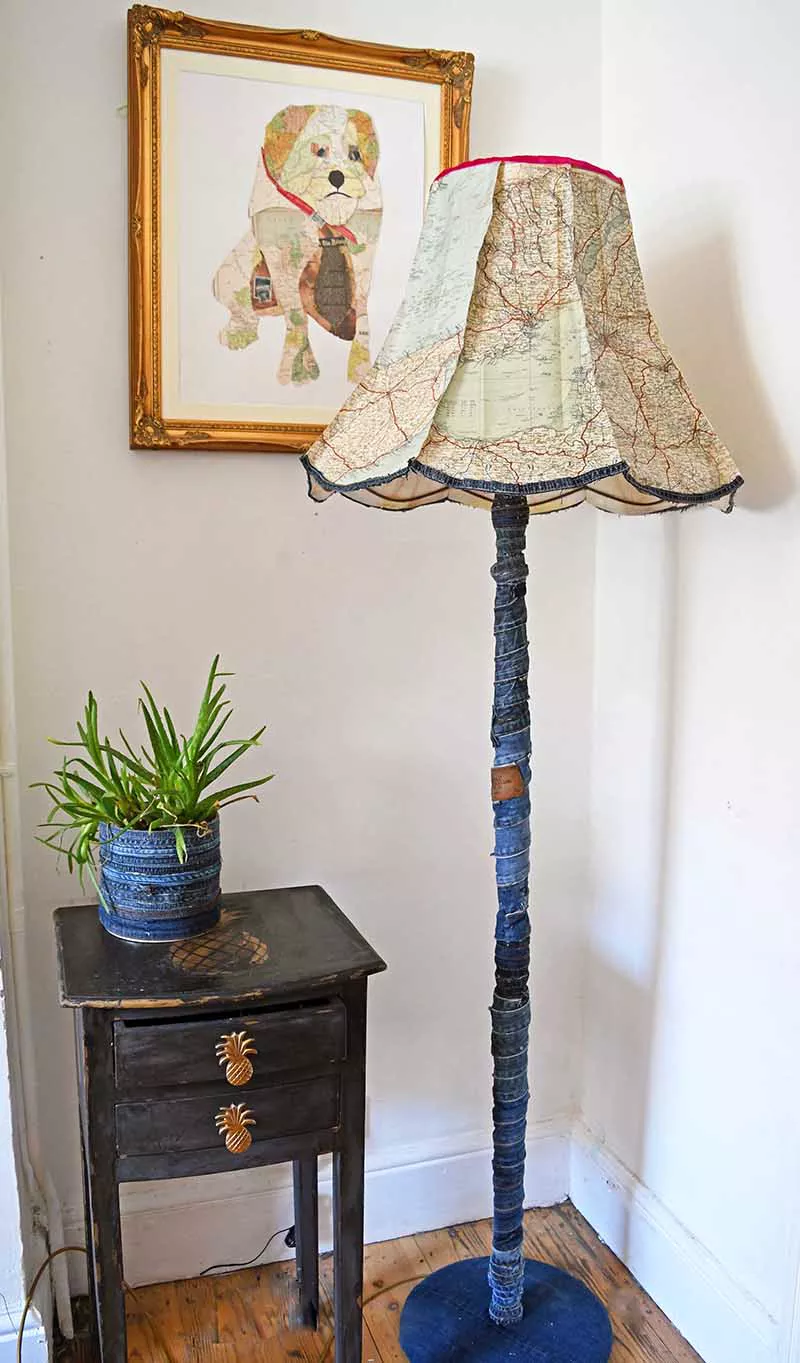 how to give a lamp a makeover