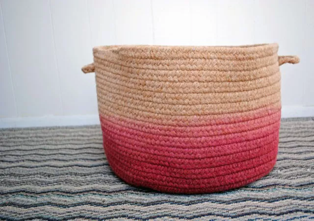 DIY Dip Dyed Basket