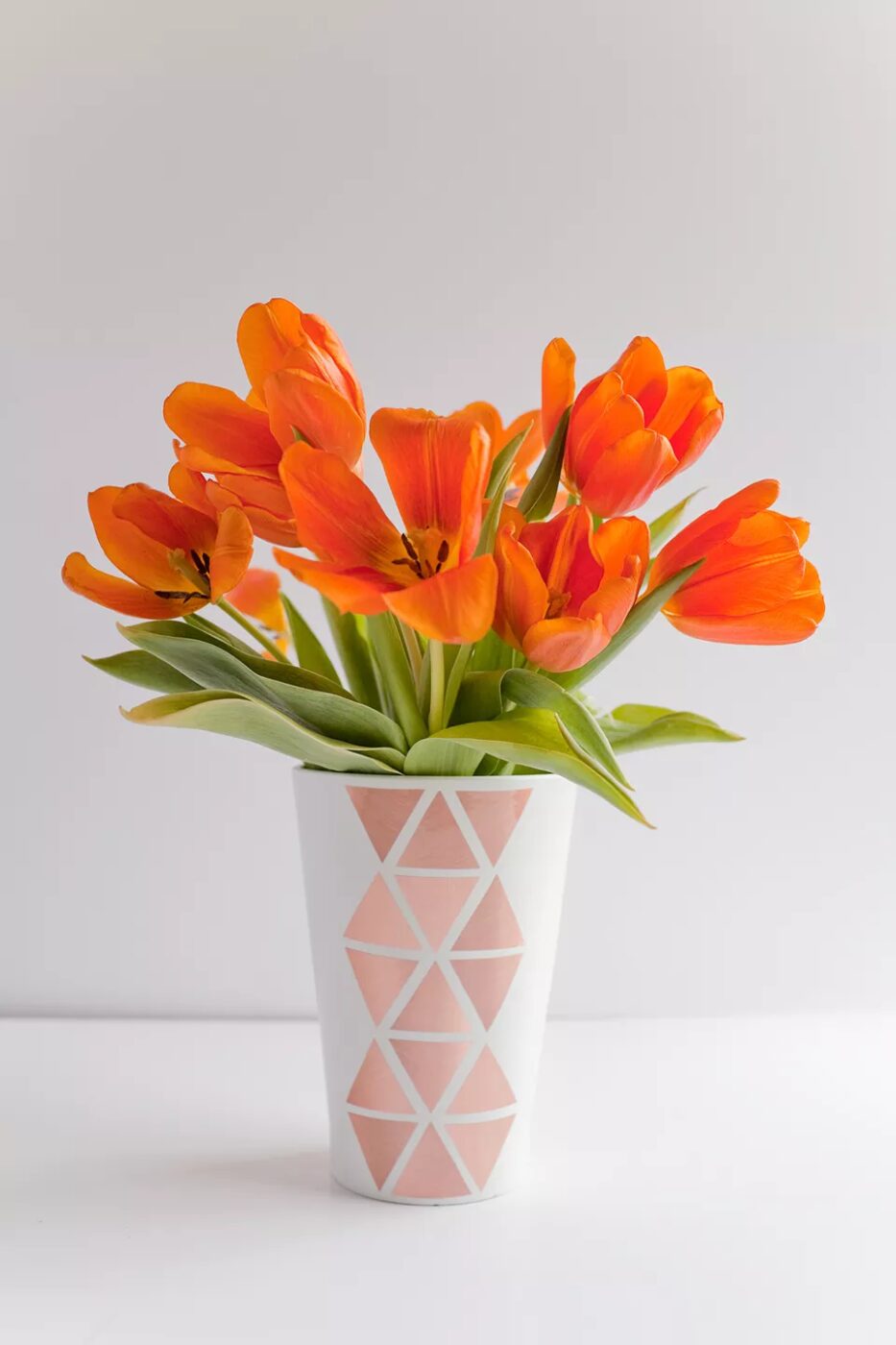 DIY Geometric Copper Vase