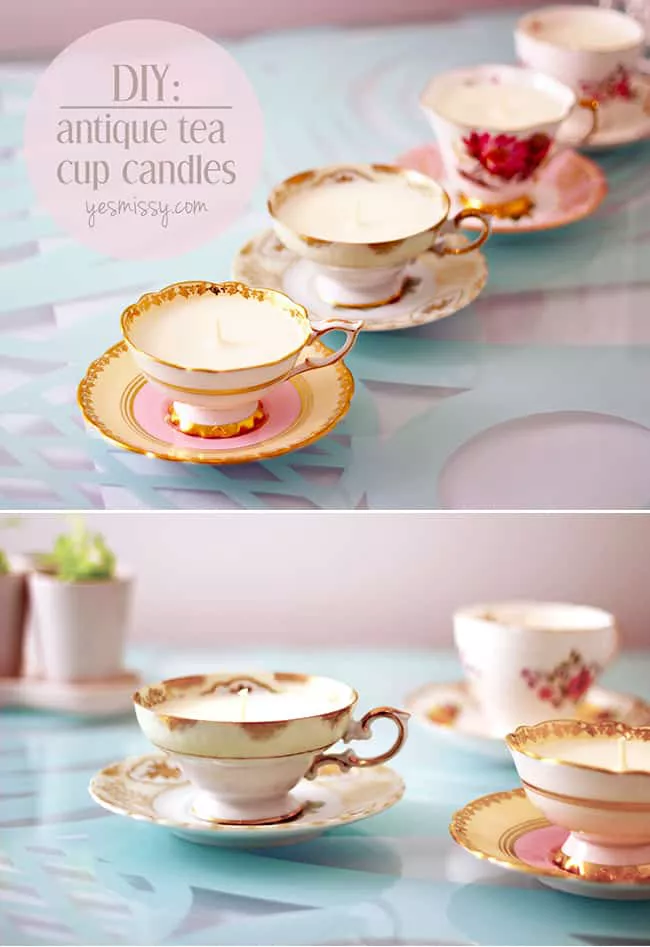 diy teacup candle tutorial
