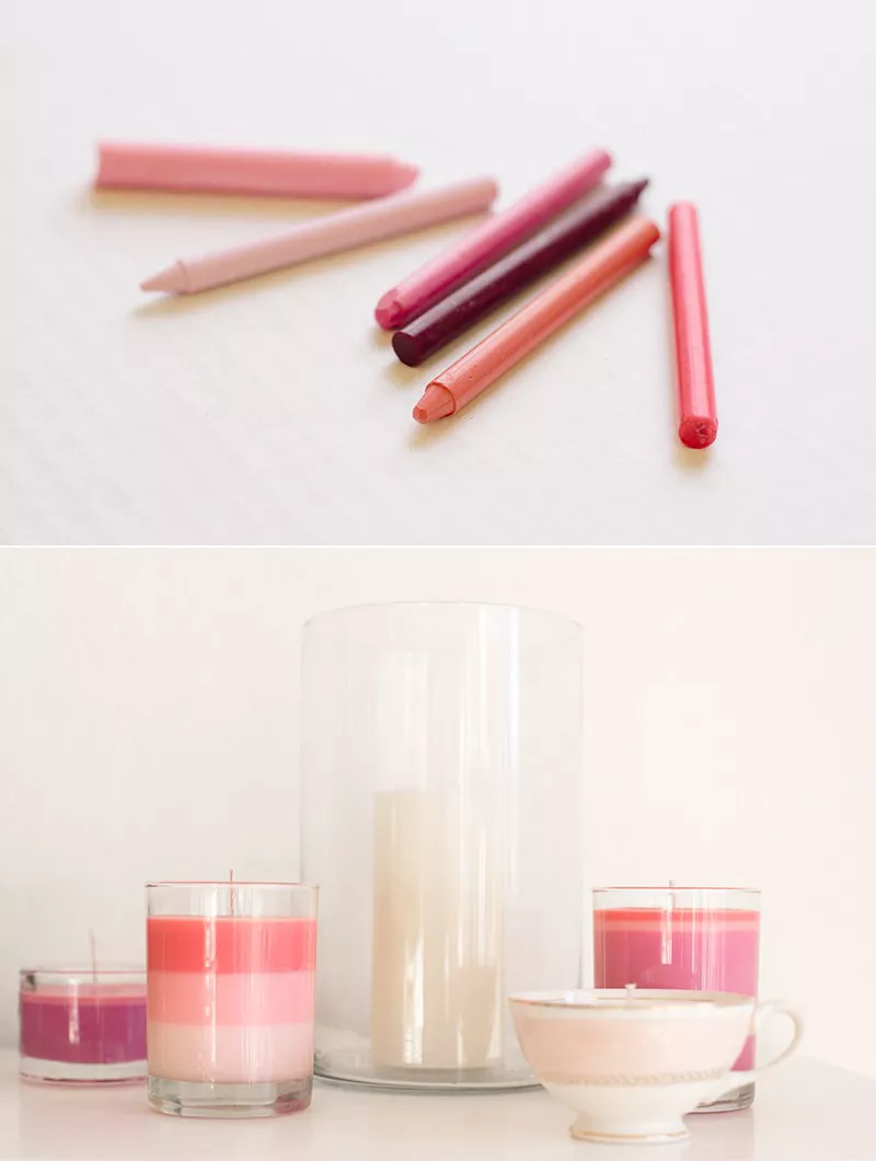 how to make a candle out of crayons
