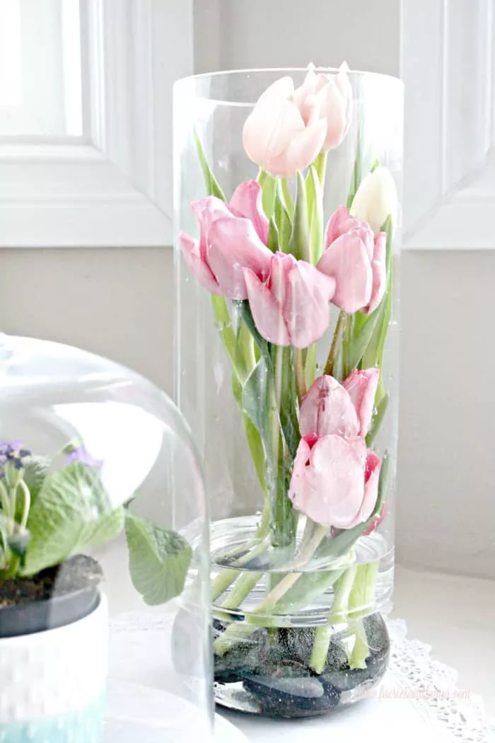 tall modern tulip arrangement