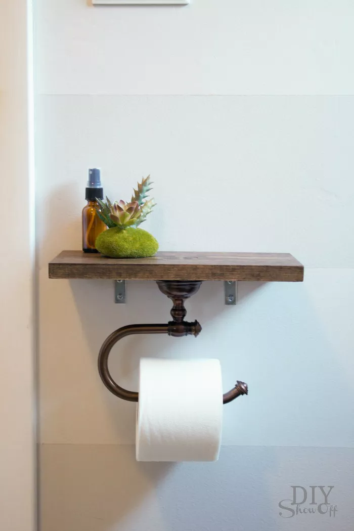 DIY bathroom projects toilet paper holder