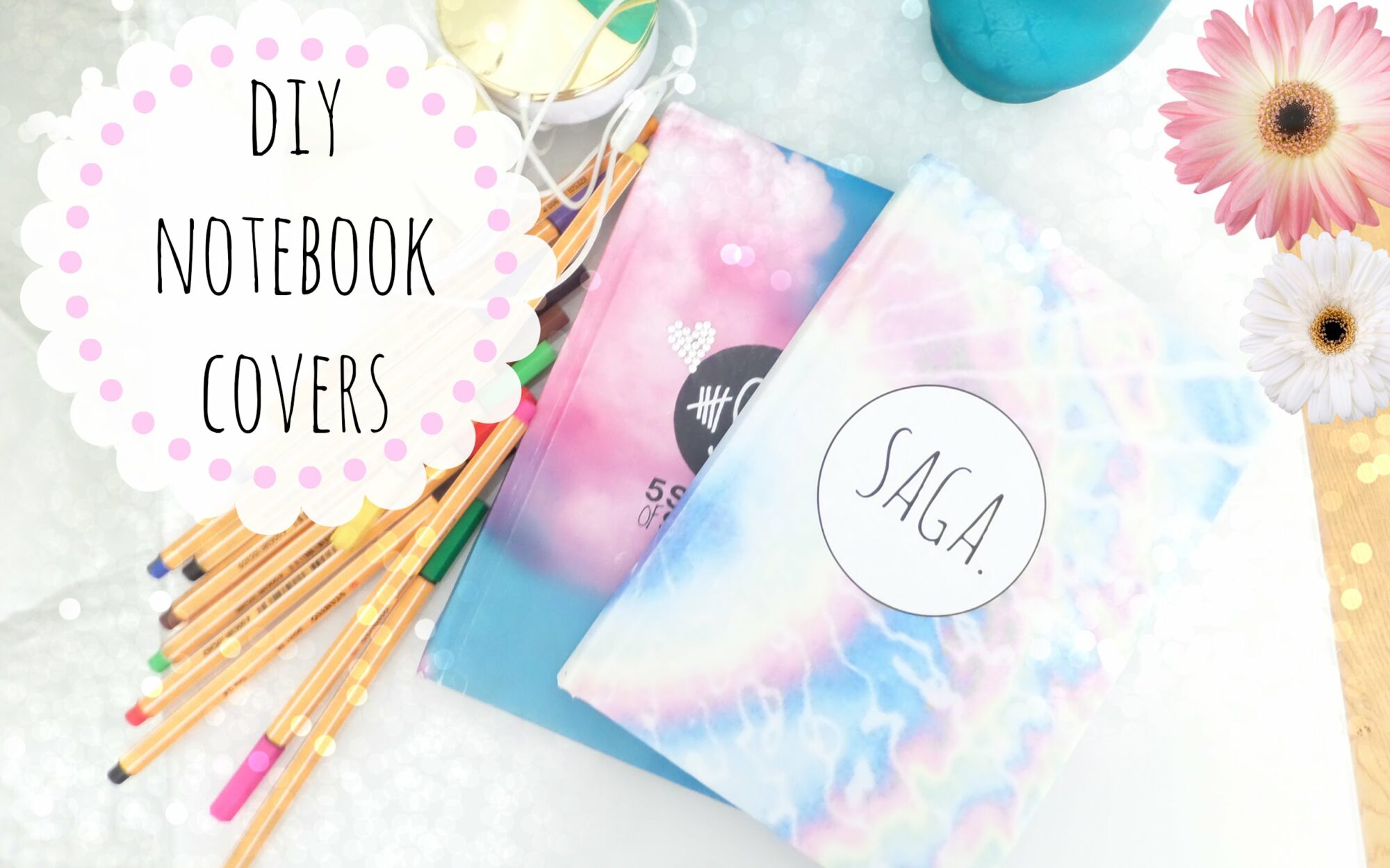 Pretty DIY Notebook Covers