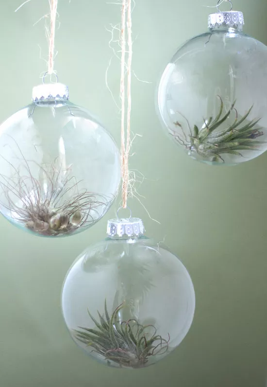cómo hacer adornos de vidrio transparente DIY