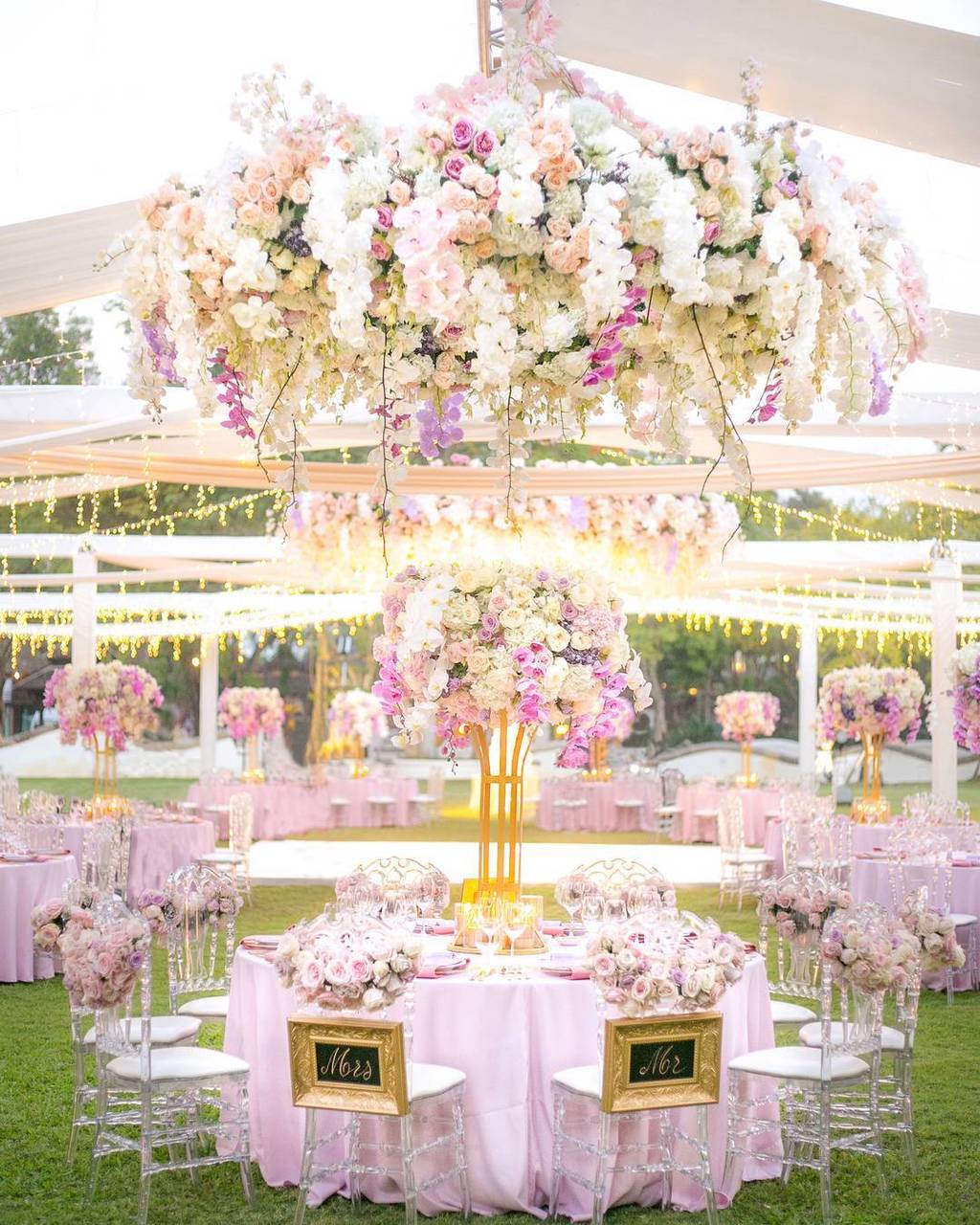 pink floral wedding design ideas