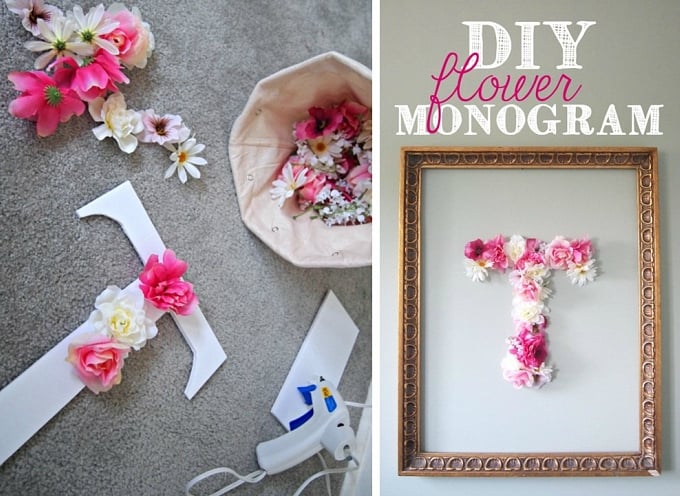  Flowers - DIY Monogram Letters