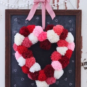 15 DIY Valentine's Day Wreaths You Can Craft (Part 1) - DIY Wreaths Ideas, diy wreath, DIY Valentine's Day Wreaths, diy Valentine's day wreath, diy Valentine's day