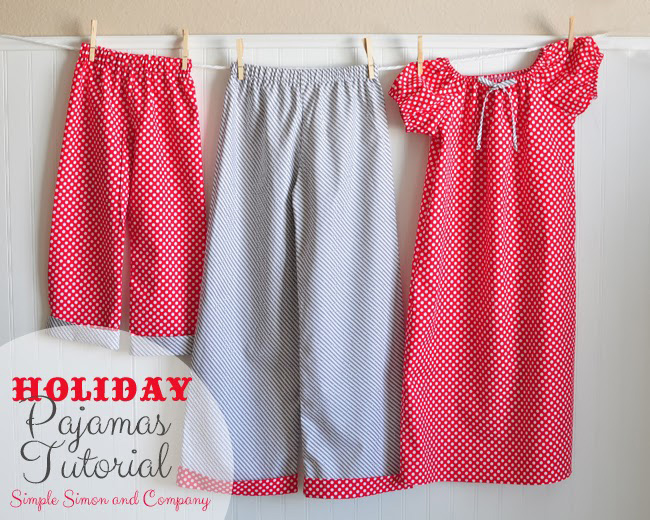 Want to sew Christmas pajamas this year? This is the best collection of free kids' pj sewing tutorials and patterns. Perfect handmade gift idea!