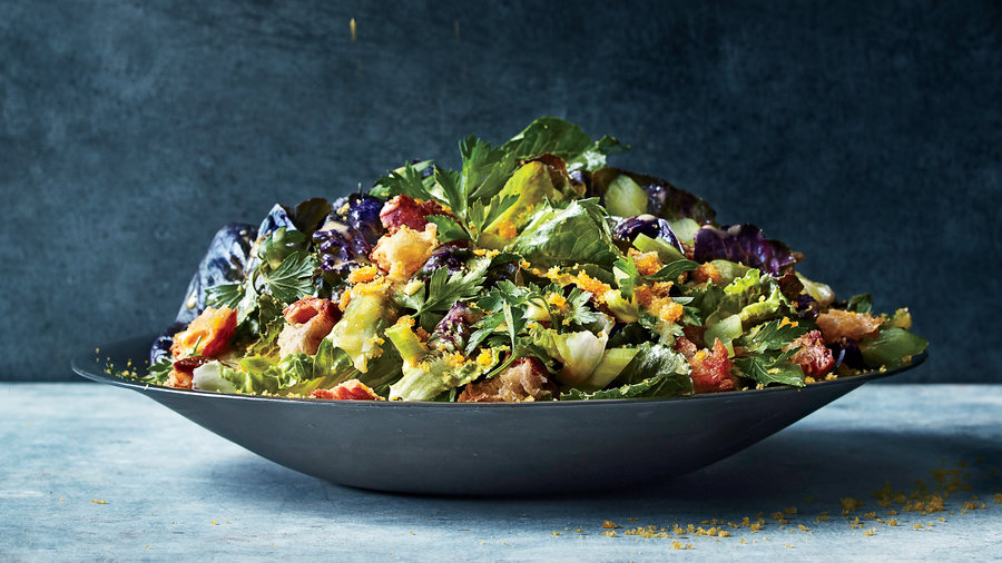 Healthy Summer Salads: Caesar Salad with Bottarga