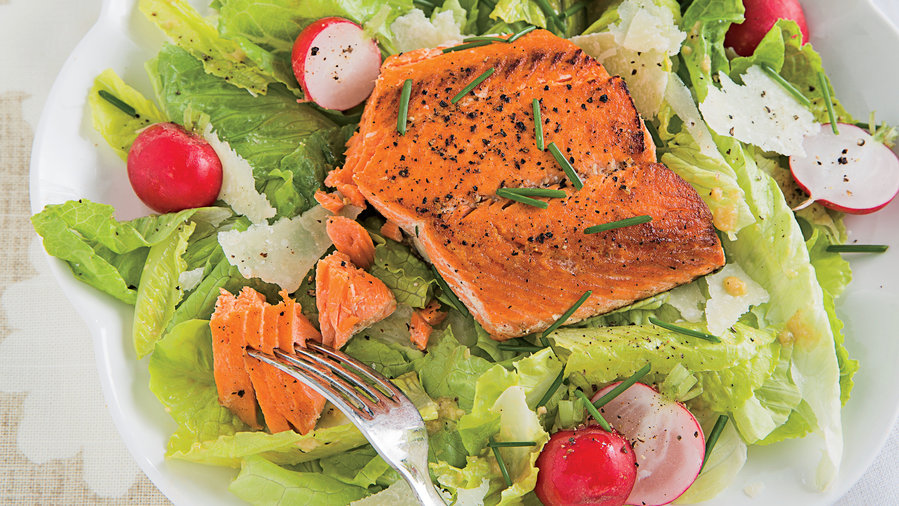 0414 Grilled Salmon Caesar Salad