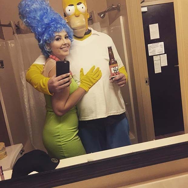 Homer and Marge for Halloween Costume Ideas for Couples 