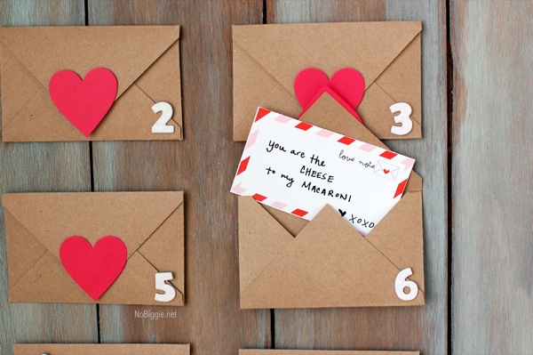 kraft paper Valentines Day countdown | 18+ Kraft Paper Valentines