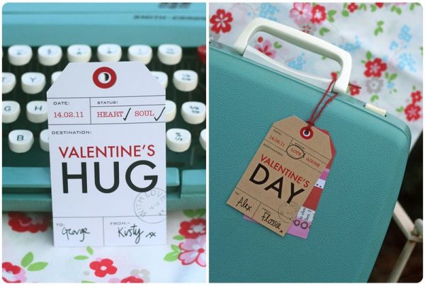 kraft paper Valentines Day gift tag | 18+ Kraft Paper Valentines