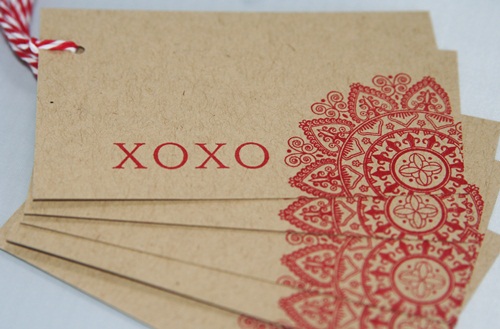 kraft paper xoxo tag | 18+ Kraft Paper Valentines