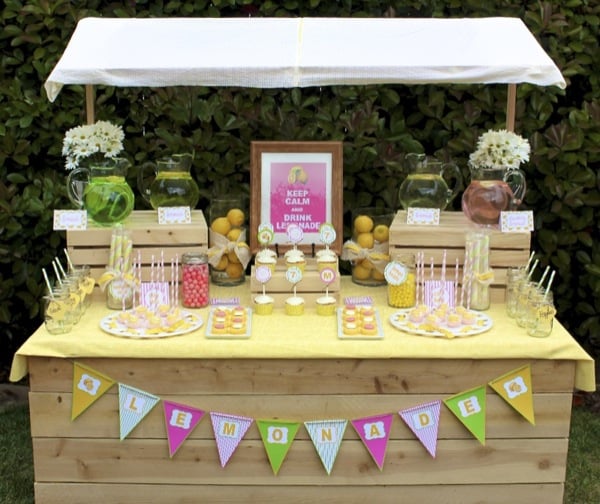 15 Amazing DIY Lemonade Stands - Lemonade Stands, Lemonade Stand, DIY Lemonade Stands, DIY Lemonade, diy kids crafts