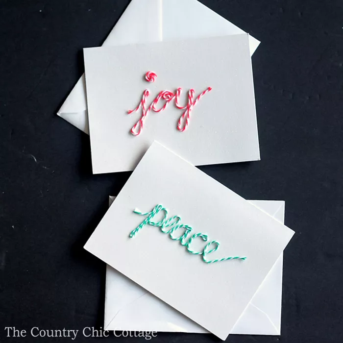bakers twine Christmas Cards