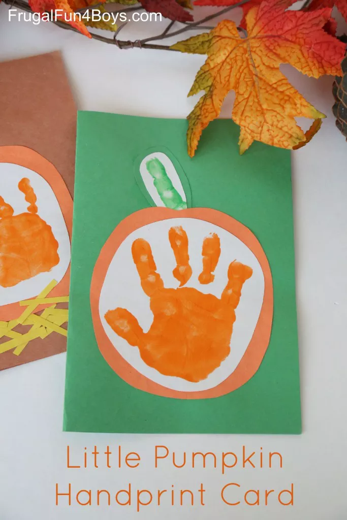 "Your Little Pumpkin" Handprint Card