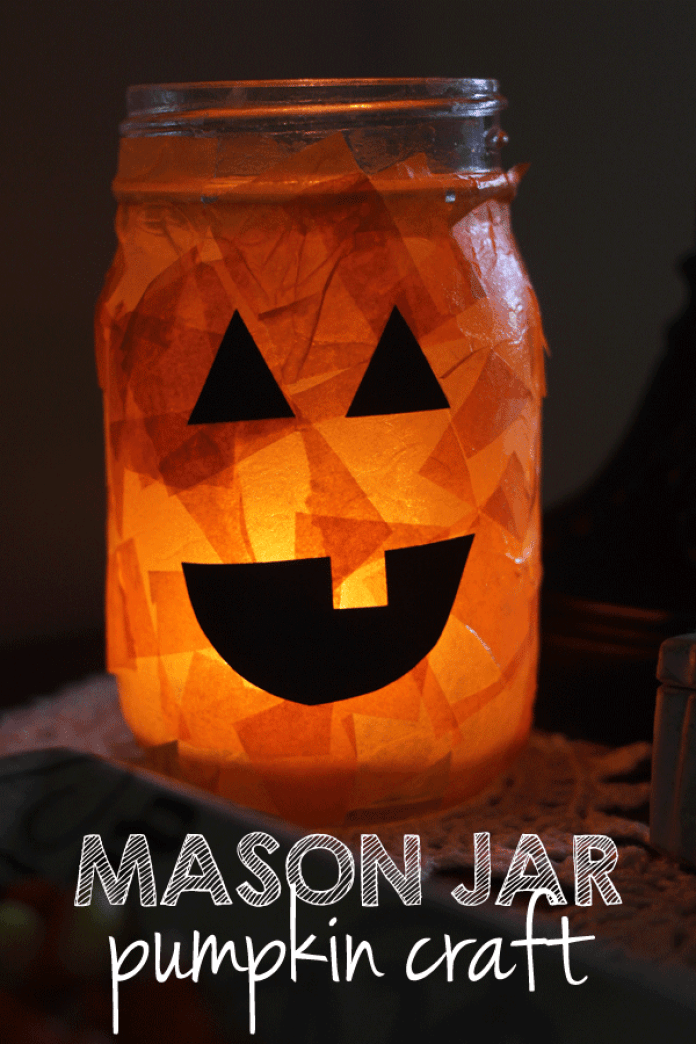 Pumpkin Mason Jar Luminary DIY
