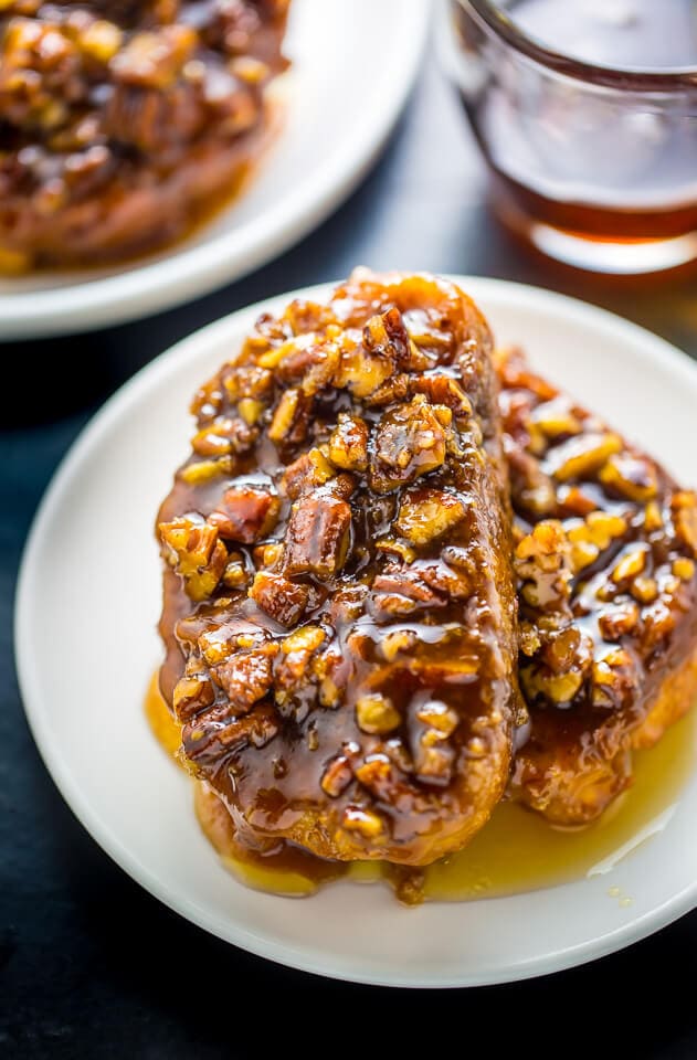 overnight pecan pie french toast + Top 50 Easter Brunch Recipes that will please every guest on your list!