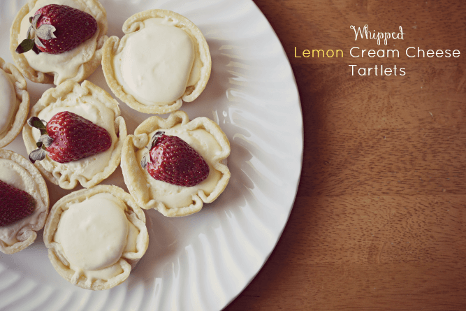 recipe for whipped lemon cream cheese tartlets