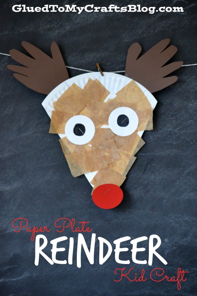 reindeer paper plate craft | 25+ Rudolph crafts, gifts and treats | NoBiggie.net